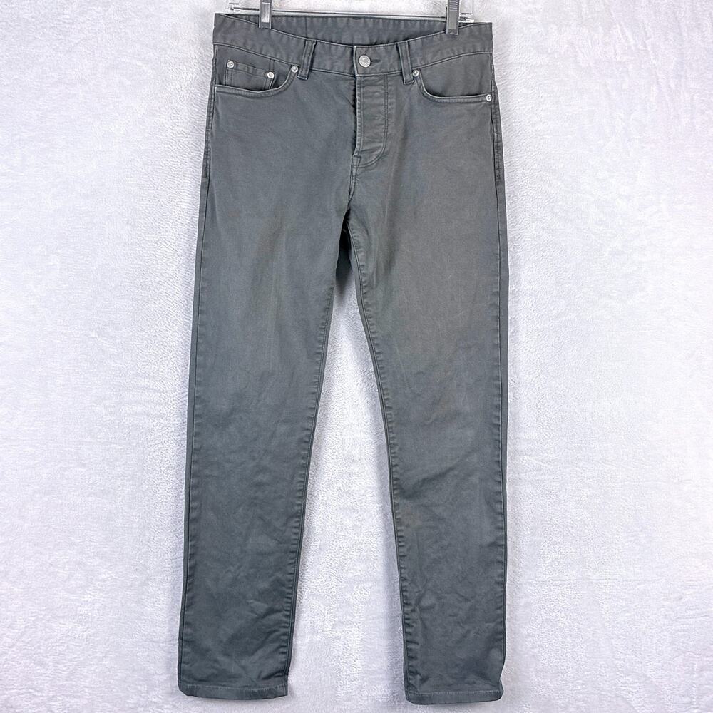 Buck Mason Jeans Mens 30x34 (30x30) Gray Maverick Button Fly Slim Huckberry